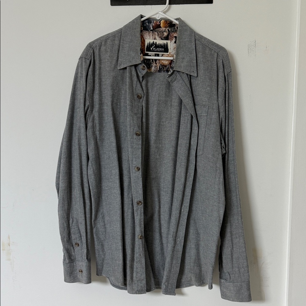 Men's Gray Dress Shirt